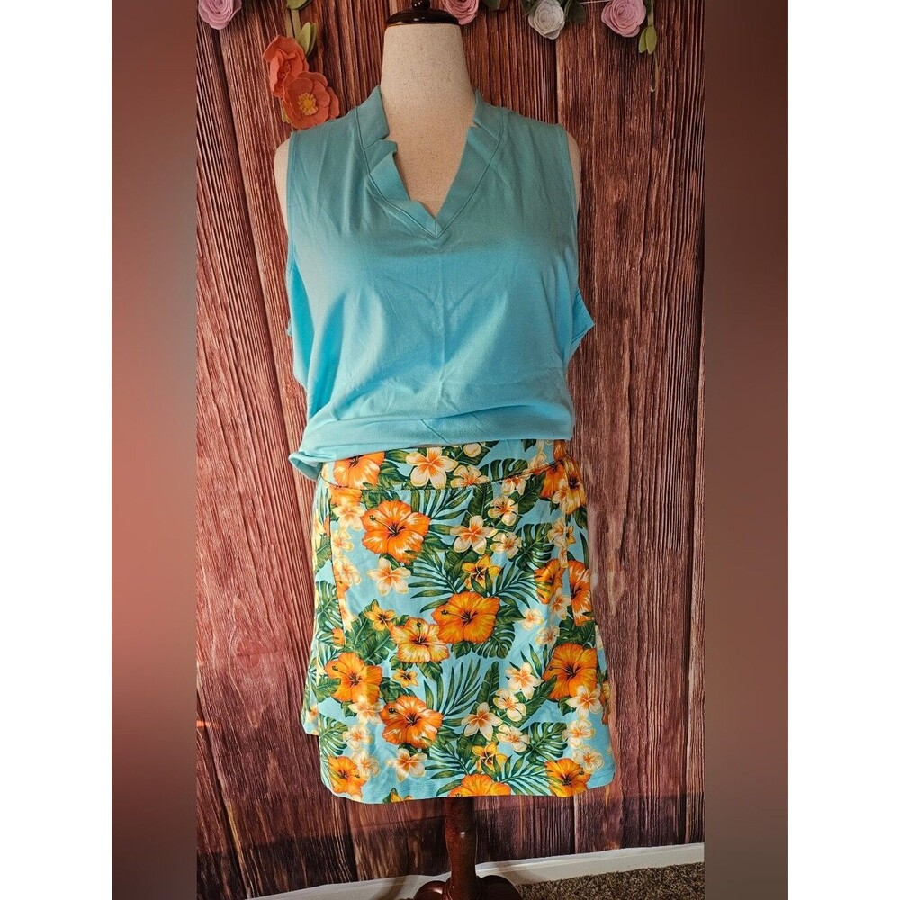 Sport Savvy Knit Tank And Skort Set Plus Size 3X